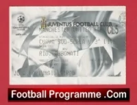 Juventus v Manchester United 2003 – Football Ticket Italy
