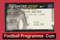 Leeds United v Manchester United 2003 – Football Ticket