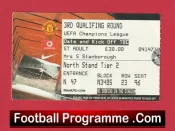 Manchester United Champions League 3rd Round Qualifying Ticket