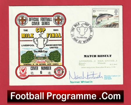 Manchester United Norman Whiteside Signed Autographed First Day Cover 1983 Cup Final - Image 2