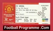 Manchester United v Arsenal 2003 – FA Cup Football Ticket