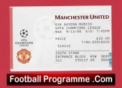 Manchester United v Bayern Munich 1998 – Treble Season Ticket