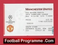 Manchester United v Bayern Munich 1998 – Treble Season Ticket
