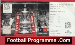 Manchester United v Chelsea 2018 - FA Cup Final Match Ticket - football memorabilia