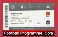 Manchester United v Colchester United 2019 – Match Ticket