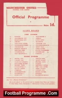 Manchester United v Newcastle United 1958 – Man Utd Reserves Munich Season