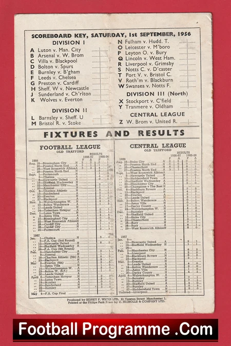 Manchester United v Portsmouth 1956 - Man Utd 50s + Token - Image 4