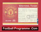 Manchester United v Southampton 1999 – Match Ticket Treble Season
