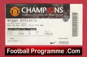 Manchester United v Wigan Athletic 2011 – Football Ticket