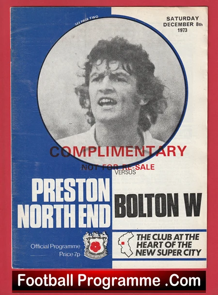 Preston North End v Bolton Wanderers 1973 - Bobby Charlton Manager - Image 2