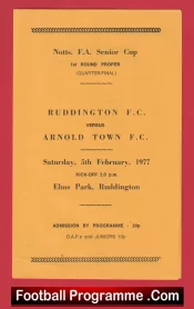 Ruddington v Arnold Town 1977
