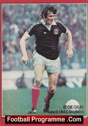 Scotland Leeds United Eddie Gray Autograph Signed Picture 1970’s