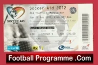 Soccer Aid at Manchester United Old Trafford 2012 Football Ticket