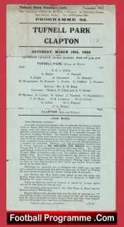 Tufnell Park v Clapton 1950 – to clear !