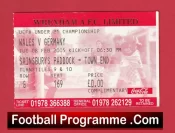 Wales v Germany 2005 – Ticket Under 21 Championship
