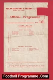 Manchester United v Barnsley 1959 – Reserves Nobby Stiles