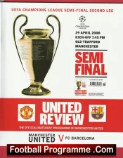 Manchester United v Barcelona 2008 – Semi Final Man Utd