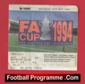Manchester United v Chelsea 1994 – FA Cup Final Match Ticket
