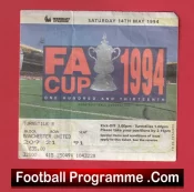 Manchester United v Chelsea 1994 – FA Cup Final Match Ticket