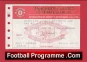 Manchester United v Coventry City 1991 – Football Ticket