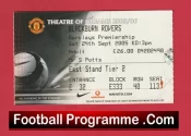 Manchester United v Blackburn Rovers 2005 – Football Ticket