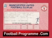 Manchester United v Charlton Athletic 1994 – Ticket Man Utd