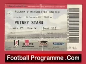 Fulham v Manchester United 2007 – Football Ticket