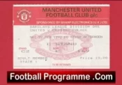 Manchester United v Crystal Palace 1992 – Football Ticket