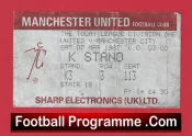 Manchester United v Manchester City 1987 – Football Ticket