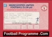 Manchester United v Charlton Athletic 1994 – Football Ticket