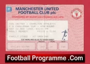 Manchester United v Charlton Athletic 1994 – Football Ticket