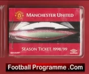 Manchester United Man Utd Season Ticket Book LMTB 1998 1999 Treble