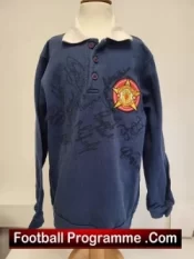Manchester United Multi Autographed Signed Polo Football Shirt Beckham