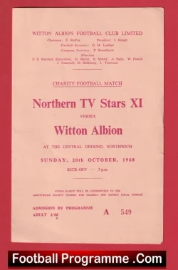  Witton Albion v Manchester United 1997 - Pre Season Friendly Football Programme .COM Football Programmes Memorabilia