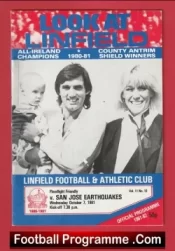 Linfield v San Jose Earthquakes 1981 – George Best America Team