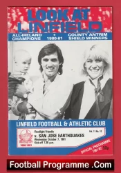 Linfield v San Jose Earthquakes 1981 – George Best America Team