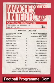 Manchester United v Bolton Wanderers 1979 – Reserves Stewart Houston