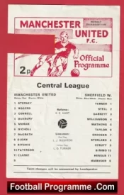 Manchester United v Sheffield Wednesday 1978 – Reserves Mike Duxbury