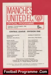 Manchester United v Barnsley 1984 – Reserves + Arnold Muhren