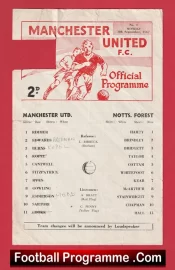 Manchester United v Nottingham Forest 1967 – Reserves Shay Brennan