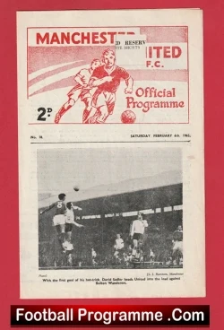 Manchester United v Preston 1965 - Reserves David Sadler