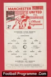 Manchester United v Manchester City 1967 – Reserves Brian Kidd