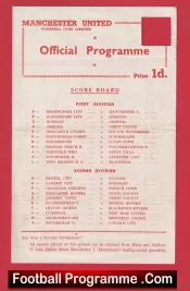 Manchester United v Bury 1957 – Reserves Match Munich Season