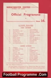 Manchester United v Leeds United 1956 – Reserves + Bobby Charlton