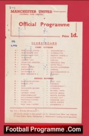 Manchester United v Newcastle United 1956 – Reserves Match + Bobby Charlton