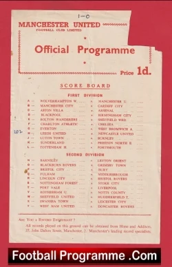  Manchester United v Bolton Wanderers 1979 - Reserves Stewart Houston Football Programme .COM Football Programmes Memorabilia