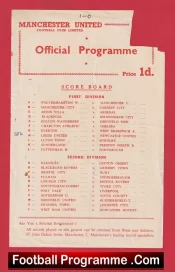 Manchester United v Bolton Wanderers 1957 Reserve Bobby Charlton