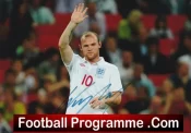 Manchester United England Wayne Rooney Autograph Signed Man Utd