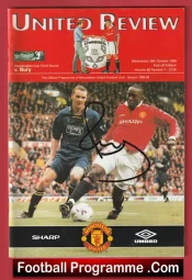 Manchester United v Bury 1998 – Autographed Signed Paul Scholes