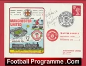 Manchester United Lou Macari Autographed Signed FDC v Man City 1979